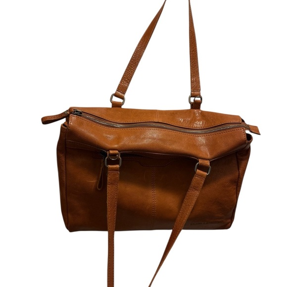 Spikes & Sparrow Cognac Leather Laptop Tote Bag. - Picture 6 of 16